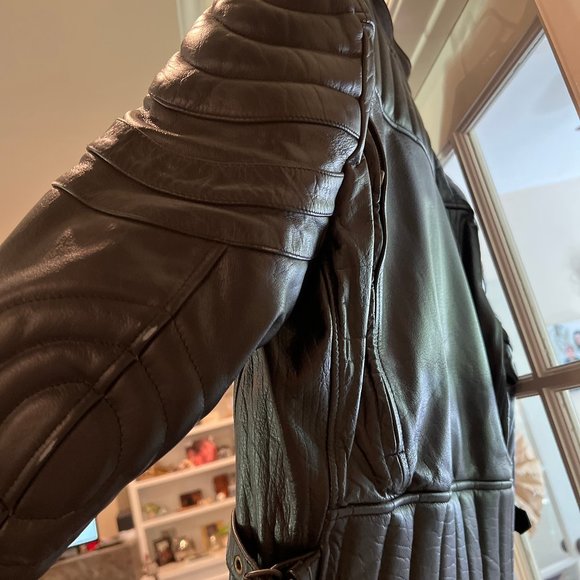 Himalaya Motor BikeWear Leather Biker Motorcycle Jacket Heavy Weight Men's 42 - Picture 5 of 7